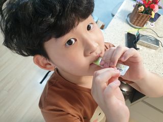 연세생활건강 키즈텐 멀티비타민 1BOX (30포) — 5점을 준 리뷰어가 2022년 5월 올린 사용 사진