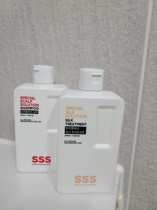 트리플에스 탈모 샴푸 275ml + 실크 트리트먼트 275ml — 4점을 준 리뷰어가 2021년 2월 올린 사용 사진