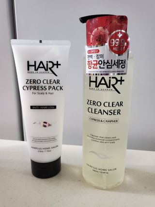헤어플러스 제로클리어 샴푸 500ml, 두피팩 210ml 2종SET — 5점을 준 리뷰어가 2021년 3월 올린 사용 사진