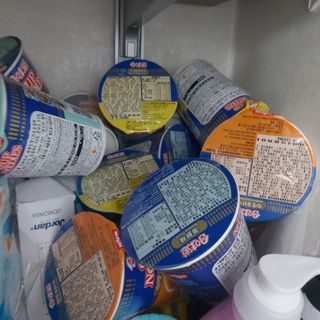 NISSIN 닛신 컵누들  4종 - 씨푸드오리지날, 씨푸드 스파이시, 씨푸드 커리, 씨푸드 XO소스 — 5점을 준 리뷰어가 2022년 2월 올린 사용 사진