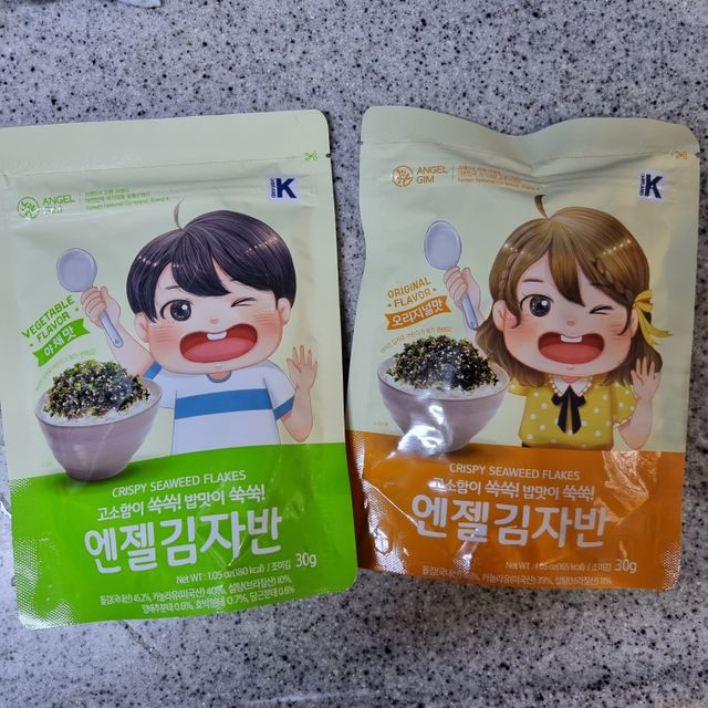 엔젤김 유기농 어린이 김자반 30gx4봉 리뷰 사진