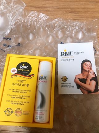 프리미엄 마사지젤 pjur 퓨어젤 — 5점을 준 리뷰어가 2021년 1월 올린 사용 사진
