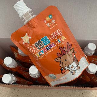 [몸엔용] 아이가 먹는 달콤 국산녹용 키엔용 비타  80ml x 10포 — 5점을 준 리뷰어가 2021년 7월 올린 사용 사진