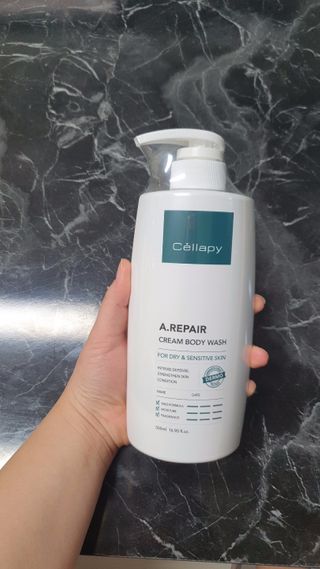 셀라피 에이리페어 크림 바디 워시 2세대 500ml — 4.5점을 준 리뷰어가 2021년 1월 올린 사용 사진