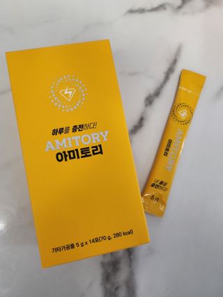 주식회사 씨크릿비에프랩 마시는 아미노산 아미토리 열대과일맛 14포 [1포, 5g / 보틀증정] — 5점을 준 리뷰어가 2023년 2월 올린 사용 사진
