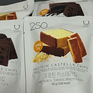 신상품) 딜라이트 프로젝트 프로틴  브라우니칩/ 카스테라칩 총 6EA — 4.5점을 준 리뷰어가 2022년 6월 올린 사용 사진