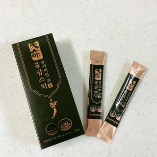 헬스업_천명진프리미엄홍삼스틱_10ml x 30포 — 5점을 준 리뷰어가 2021년 3월 올린 사용 사진