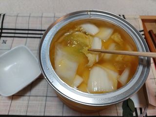셰프애찬 단호박 백김치 1kg — 5점을 준 리뷰어가 2022년 10월 올린 사용 사진