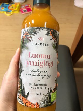 H365 [Kaskein Luomutyrniglögi] 핀란드 전통 무알콜 멀드와인 시벅톤 글로기 — 5점을 준 리뷰어가 2021년 4월 올린 사용 사진