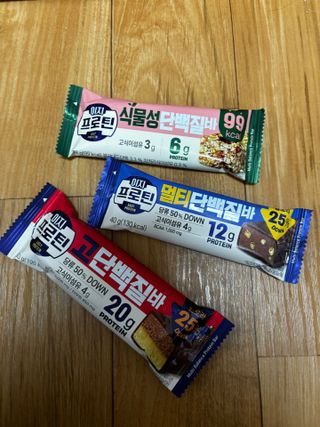 이지프로틴바 3종x각 2ea (고단백질바, 멀티단백질바, 식물성단백질바) — 5점을 준 리뷰어가 2024년 3월 올린 사용 사진