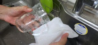 부직포나라 중금속유해물질ZERO 뜯어쓰는 주방 일회용수세미 60매 2매 — 5점을 준 리뷰어가 2022년 10월 올린 사용 사진