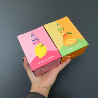 비타앤C 레몬맛, 망고맛 — 4점을 준 리뷰어가 2021년 4월 올린 사용 사진