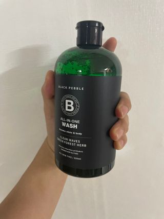 블랙페블 남성청결제 올인원 바디워시 클린 웨이브 — 5점을 준 리뷰어가 2021년 5월 올린 사용 사진