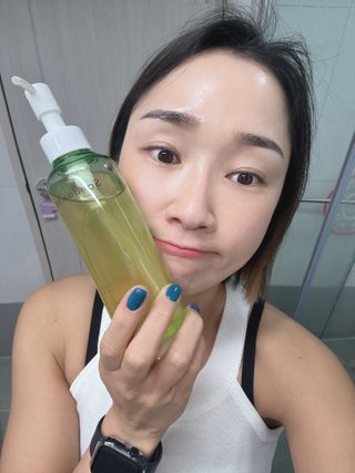 스킨큐어 산다화 순한 클렌징 동백 오일 200ml — 5점을 준 리뷰어가 2023년 4월 올린 사용 사진
