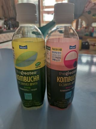 더그레잇티 콤부차 [매일유업] 더그레잇티 44kcal 콤부차 300ml *12개입 (오리지널 6개+베리리치 6개) — 5점을 준 리뷰어가 2023년 7월 올린 사용 사진