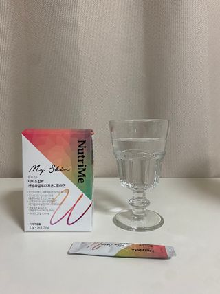 뉴트리미 마이스킨W 센텔라글루타치온C콜라겐 28포 — 5점을 준 리뷰어가 2023년 2월 올린 사용 사진