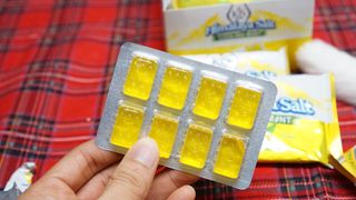마요라 히말라야 솔트 캔디 2종-페퍼민트 맛, 라임민트 맛 — 5점을 준 리뷰어가 2023년 1월 올린 사용 사진