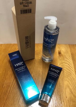 헤어플러스 단백질탈모샴푸 500ml+단백질본드앰플 145ml — 4.5점을 준 리뷰어가 2021년 6월 올린 사용 사진