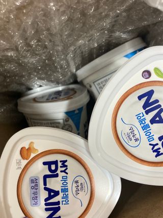떠먹는불가리스 마이플레인 요거트 435g 6개입 — 5점을 준 리뷰어가 2021년 3월 올린 사용 사진