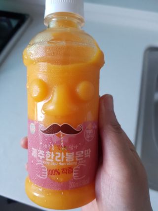 탐라원 제주의 맛, 몬딱주스 4종세트 - 한라봉몬딱주스, 천혜향몬딱주스, 청귤에이드, 당근몬딱주스 — 5점을 준 리뷰어가 2021년 7월 올린 사용 사진