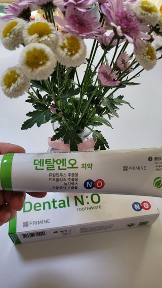 프리마인 유해균 뿐만 아니라 유익균까지 씻어내는 치약은 그만, 건강한 구강환경을 만드는 덴탈엔오 — 5점을 준 리뷰어가 2022년 11월 올린 사용 사진