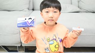 케이퓨리 아나파코 코로나 타액 자가 진단키트 1회분 3개 — 5점을 준 리뷰어가 2023년 4월 올린 사용 사진