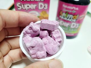 네이처스플러스 애니멀퍼레이드 슈퍼D3 (60정) — 5점을 준 리뷰어가 2022년 9월 올린 사용 사진