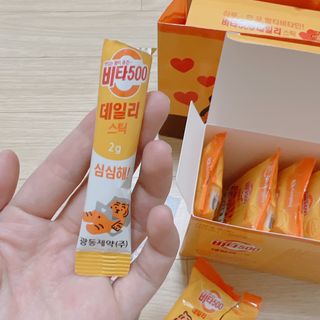 광동제약 [광동] 비타500데일리스틱 70포X2개 + 뚱랑이엽서 + 쇼핑백 증정 — 5점을 준 리뷰어가 2022년 10월 올린 사용 사진