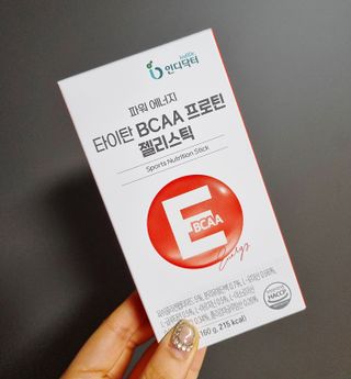 인디닥터 면역 생생 핑크 이뮨 젤리 + 타이탄 BCAA 프로틴 젤리스틱 — 5점을 준 리뷰어가 2022년 5월 올린 사용 사진
