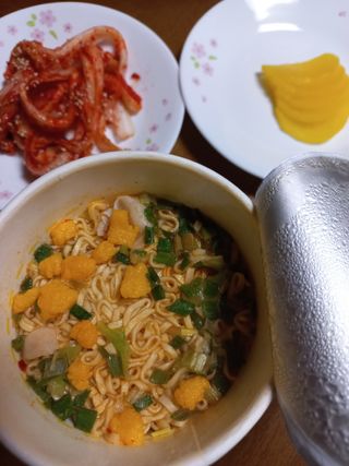 NISSIN 닛신 컵누들  4종 - 씨푸드오리지날, 씨푸드 스파이시, 씨푸드 커리, 씨푸드 XO소스 — 5점을 준 리뷰어가 2022년 12월 올린 사용 사진