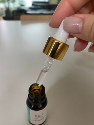 랑팡 EGF+FGF 10ppm 리포좀 앰플 원액 10ml — 5점을 준 리뷰어가 2021년 9월 올린 사용 사진