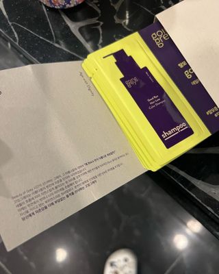 [고잉그레이]굿바이 헤어로스 컬러샴푸 트라이얼키트(5ml*5개) x3 (총 75ml) — 5점을 준 리뷰어가 2022년 9월 올린 사용 사진