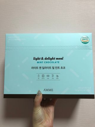 아므_이너뷰티 라이트 앤 딜라이트 밀 민트 초코 — 5점을 준 리뷰어가 2021년 7월 올린 사용 사진