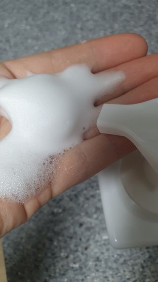 카오리온코스메틱스 클린온 버블 핸드 워시 500ml — 5점을 준 리뷰어가 2021년 8월 올린 사용 사진