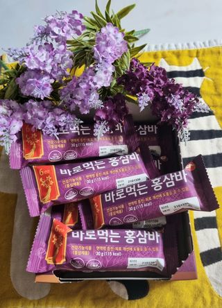 씨알푸드 건강기능식품 6년근 홍삼 함유, 바로먹는 홍삼바 30g 12개입 — 5점을 준 리뷰어가 2022년 3월 올린 사용 사진