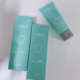 치과에서 쓰는 치약 _ 라벨제로 저불소 꼬마, 키즈, 유아, 베이비, 주니어 안전한 어린이치약 — 5점을 준 리뷰어가 2023년 1월 올린 사용 사진