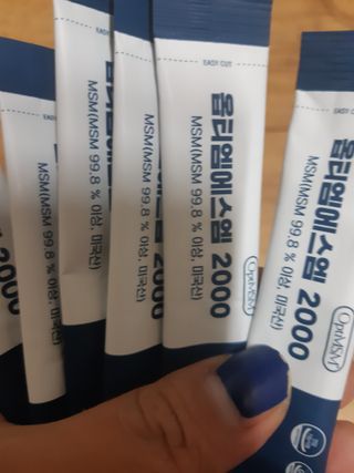 바른비타민 옵티엠에스엠2000 1박스 60포 관절 연골 복합건강기능식품 — 4점을 준 리뷰어가 2021년 6월 올린 사용 사진