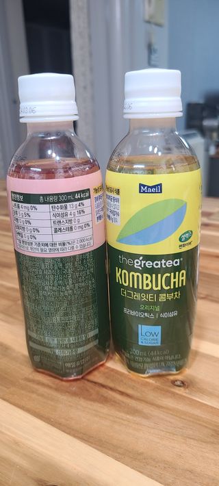 더그레잇티 콤부차 [매일유업] 더그레잇티 44kcal 콤부차 300ml *12개입 (오리지널 6개+베리리치 6개) — 5점을 준 리뷰어가 2023년 8월 올린 사용 사진