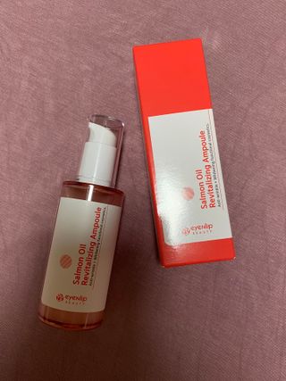 아이앤립 / EYENLIP 아이앤립 연어오일 리바이탈라이징 앰플 — 5점을 준 리뷰어가 2021년 3월 올린 사용 사진