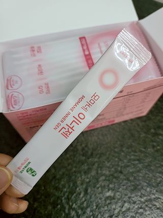 [모마네] 이너뷰티 히알루론산 비오틴 코큐텐 저분자피쉬콜라겐 - 3 g 30포 ★석류맛 — 5점을 준 리뷰어가 2021년 12월 올린 사용 사진