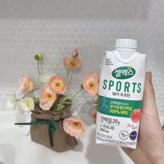 셀렉스스포츠 셀렉스 스포츠 웨이 프로틴 복숭아_ 330ml x 12팩 — 4.5점을 준 리뷰어가 2021년 7월 올린 사용 사진