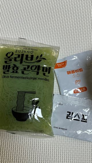 클린24시간 올리브 발효곤약면 찰비빔면 1세트-(3봉) — 4점을 준 리뷰어가 2024년 2월 올린 사용 사진
