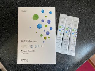 자연그램 매직버블클리너 스틱형 30포 — 5점을 준 리뷰어가 2021년 2월 올린 사용 사진