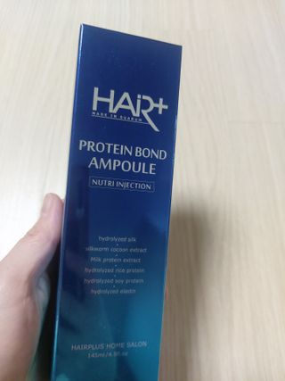 헤어플러스 단백질탈모샴푸 500ml+단백질본드앰플 145ml — 4점을 준 리뷰어가 2021년 6월 올린 사용 사진