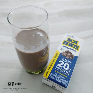 바디랩 프로틴음료 단백질쉐이크 메가프로틴 — 5점을 준 리뷰어가 2022년 4월 올린 사용 사진