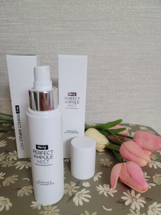 리생 [Re생] 퍼팩트 앰플 이중 기능성 미스트 100ml  피부미백 주름개선 = 총 2개 200ml 증정 — 3.5점을 준 리뷰어가 2021년 9월 올린 사용 사진