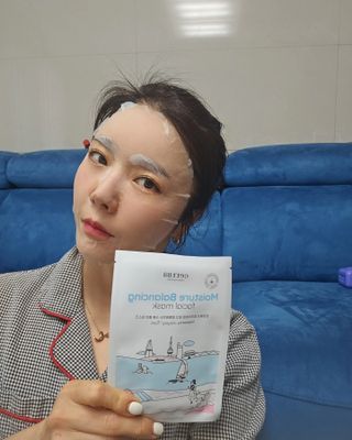 세뚜아(Cettua) [세뚜아] 모이스처 밸런싱 페이셜 마스크 Cettua Moisture Balancing Facial Mask 5매 — 5점을 준 리뷰어가 2024년 3월 올린 사용 사진