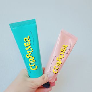 코랄리에 충치예방 고불소치약 (솔트+민트) — 5점을 준 리뷰어가 2023년 9월 올린 사용 사진