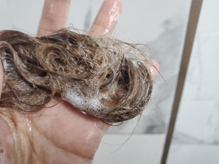 더마힐 헤어 컨디셔닝 샴푸 릴렉스 500ml — 5점을 준 리뷰어가 2021년 3월 올린 사용 사진