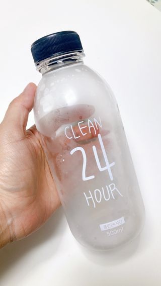 클린24시간 1BOX(5포) + 전용보틀(500ml) — 5점을 준 리뷰어가 2023년 6월 올린 사용 사진